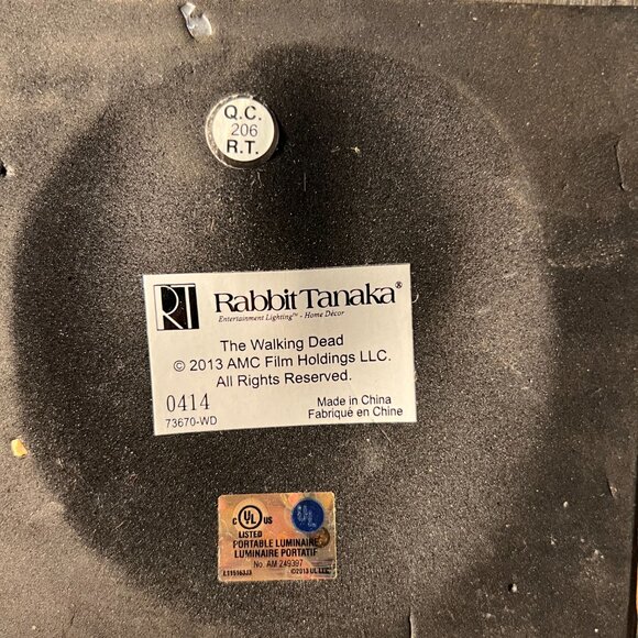 The Walking Dead AMC Zombie Hand Table Lamp w Shade - DEADSTOCK - Picture 8 of 8